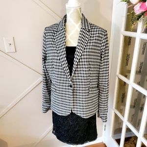 Carolina Belle Montreal Blazer  Women XL One Button front Plaid
